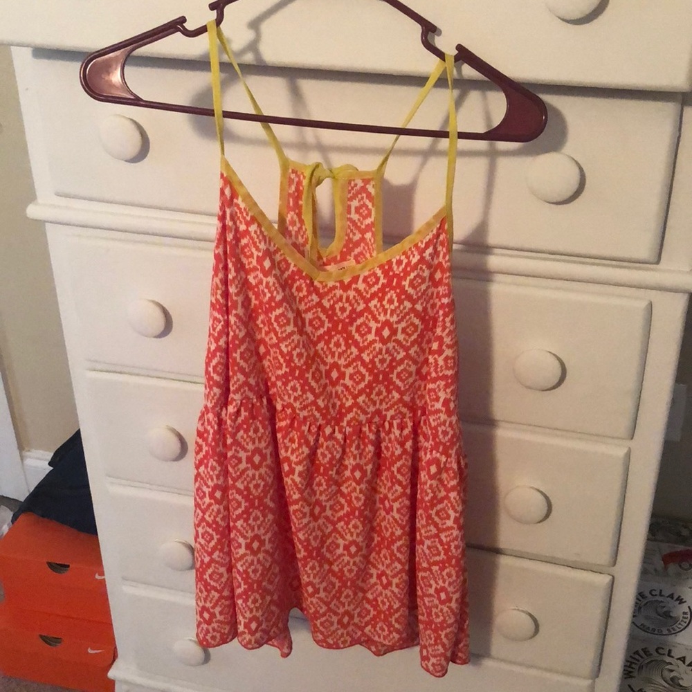 Colorful baby doll tank top